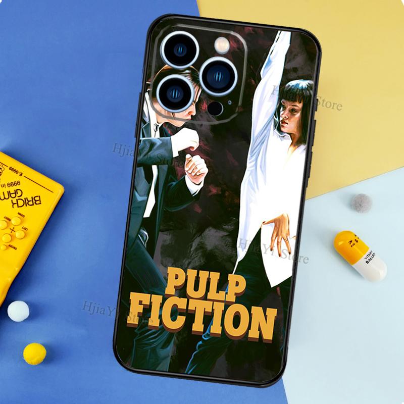 Pulp Fiction Case For iPhone 13 Pro Max 12 Mini 11 14 15 16 XS MAX XR Plus Silicone Phone Cover