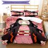 3pcs Demon Slayer Nezuko Pattern Bedding Set Duvet Cover Set Includes Duvet Cover &pillowcases, Perfect All Season Bedroom Decoration & Gift