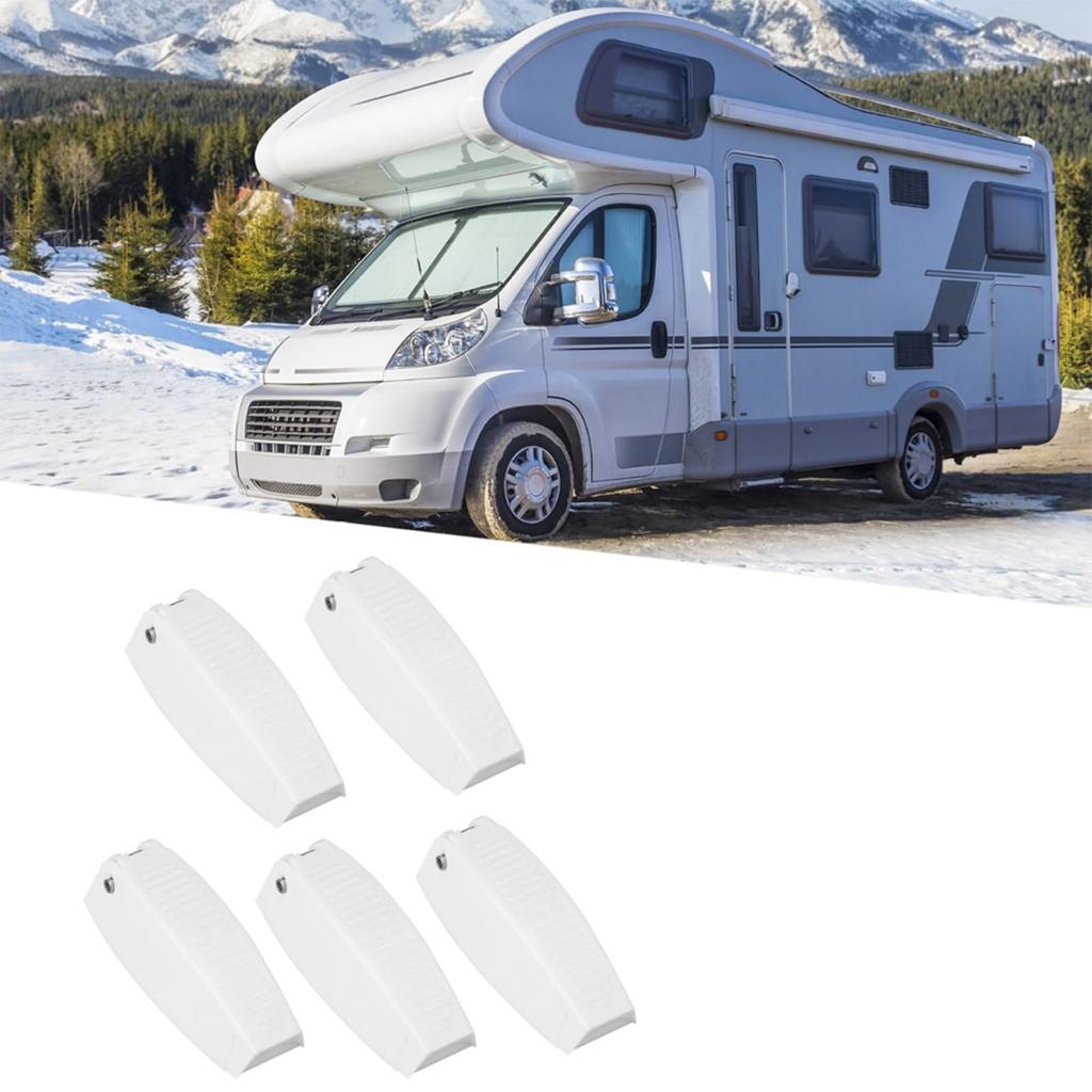 10pcs Door Catch Holder RV Door Hatch Door Hatch Door Catch Latch RV Camper Camper Trail Travel Luggage White