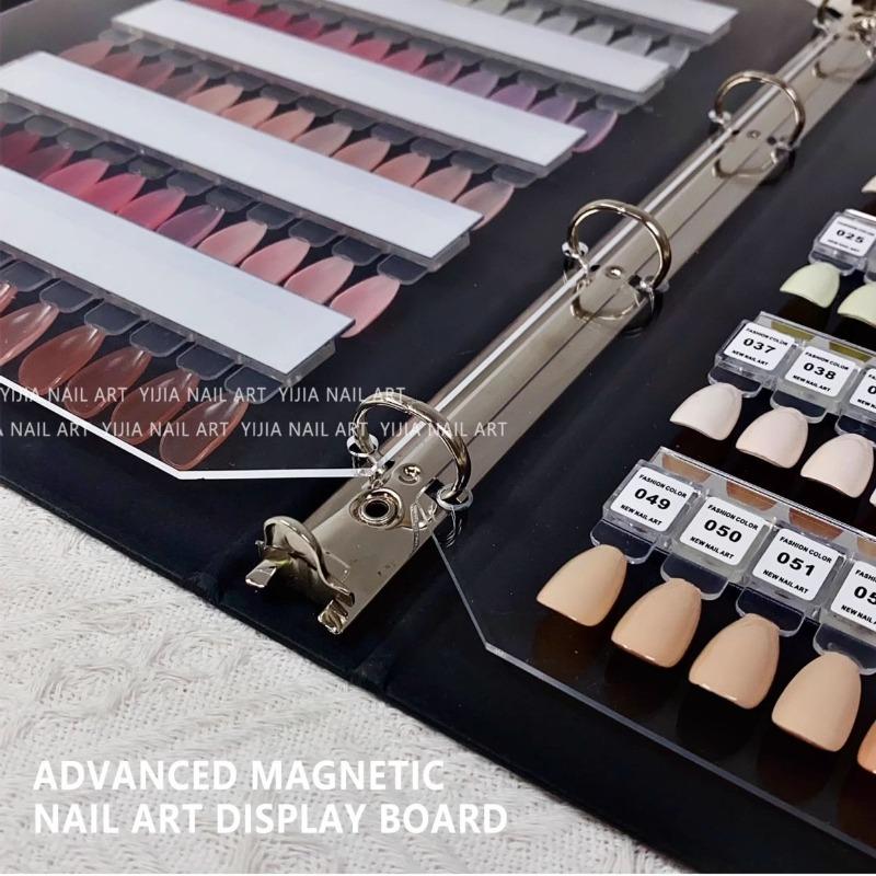 New Palette Magnetic Acrylic Color Sample Display Board Card Book Nail Polish Glue Sample Display Tool Nail Wearing Style