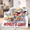 Luffy D Print Blanket Warm Comfortable Flannel Blanket Suitable for Bedrooms,Sofas, Beds,Chairs,Travel 50