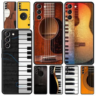 Music Instrument Guitar Piano Phone Case For Samsung Galaxy S24 S23 S22 5G S20 Ultra S21 FE S10 S9 Plus S10E S8 Lite 20 Cover