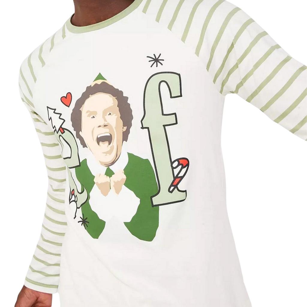 Elf Men's Striped Long-Sleeved Long Pyjama Set