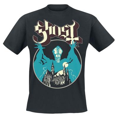 Ghost T-skjorte Opus Rockeband Ny Svart Offisiell
