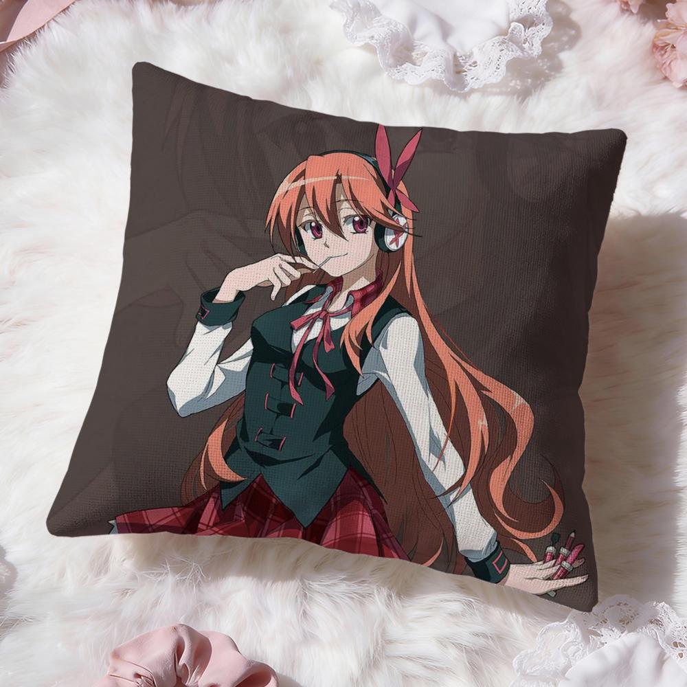 Akame Ga Kill anime Cushion Cover Premium Comfort Reversible Pillow Cove -Two in One Design for Any Room & Car Interior