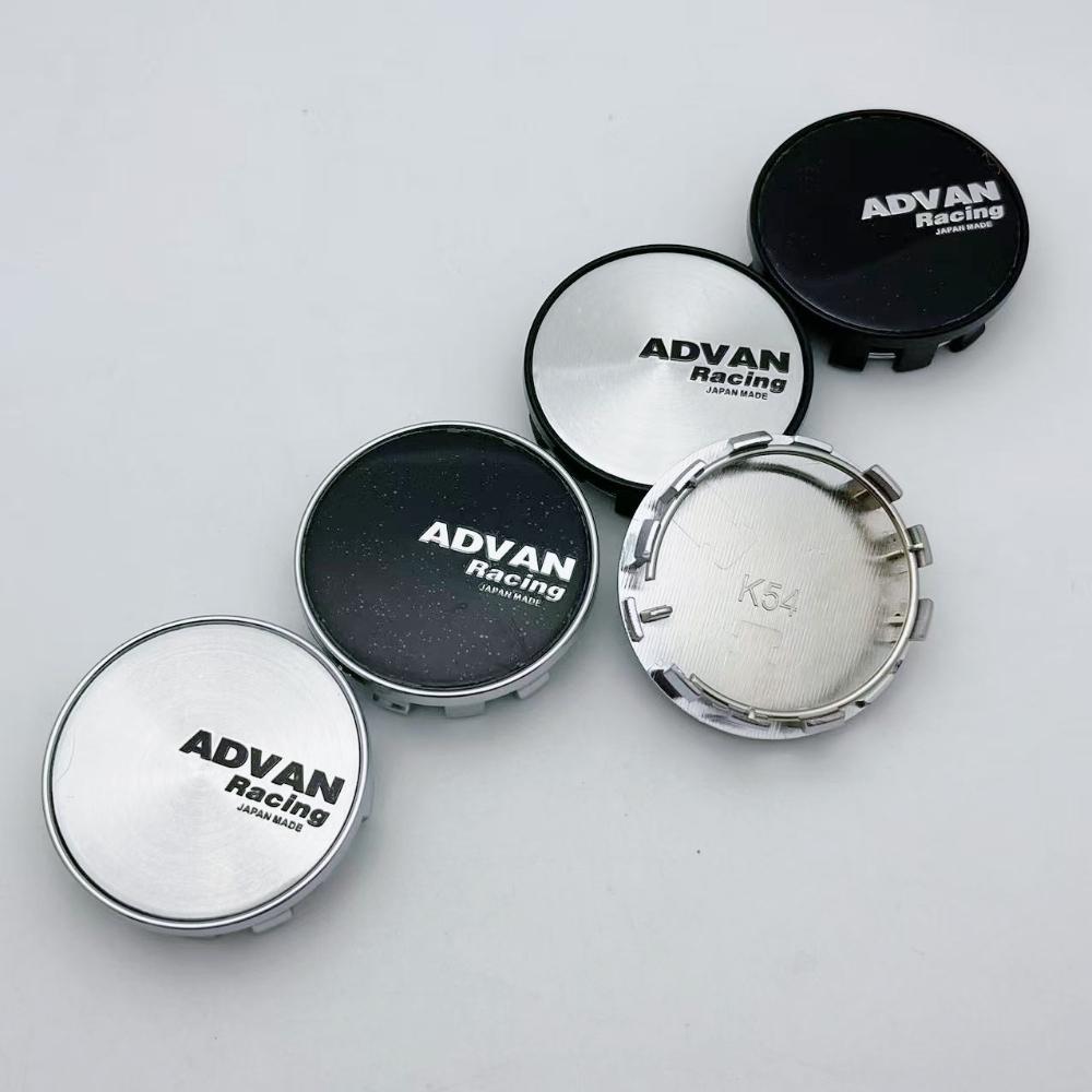 4pcs 54mm 50mm ADVAN Logo Emblem Badge Car Wheel Center Caps Rim Hubcaps Wheel Hub Center Dust Cover Replace Car Accessories