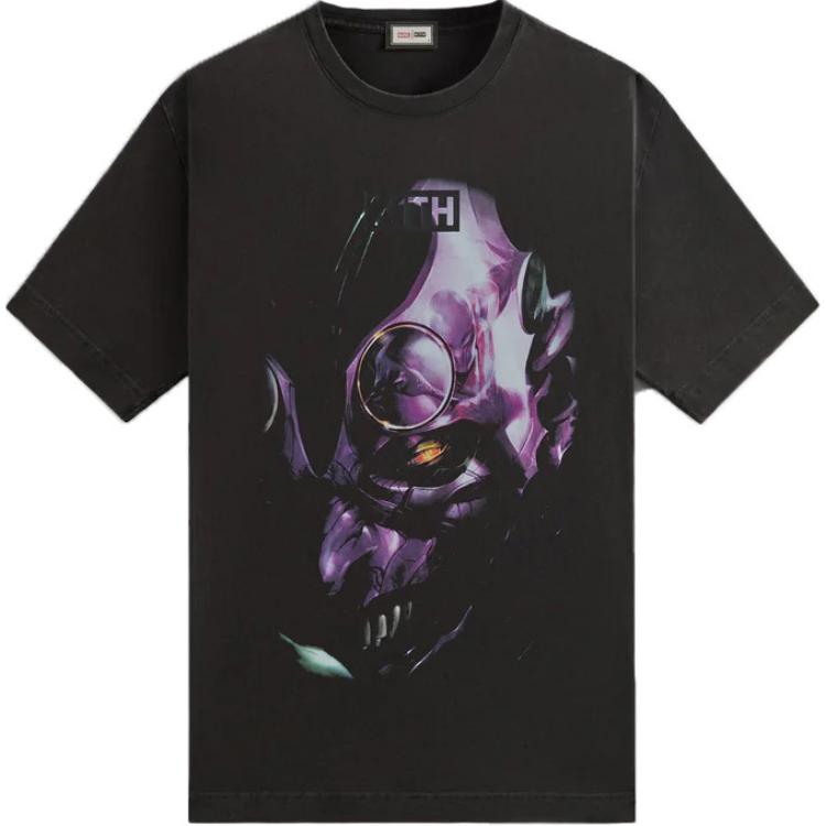 Kith X Marvel Goblin Knight Vintage Tee Black Unisex Tops KHM032512-001