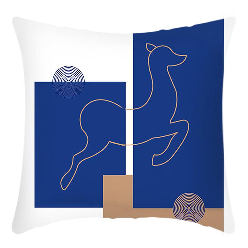 Neues Künstlerisches Abstraktes Buchstabenmuster Druckmuster Kissen Haus Sofa Kissenbezug Premium Langlebige Qualität Nützlich