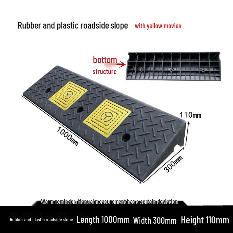 Rubber Curb Ramp Vehicle Access Pad in Various Styles and Sizes