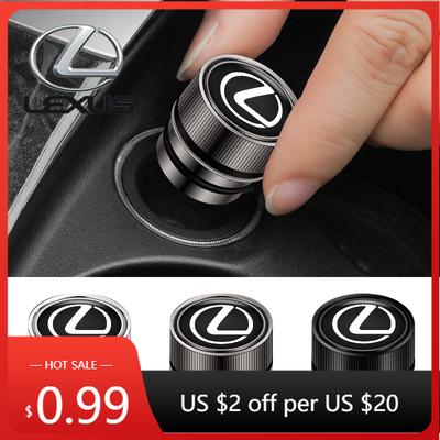 Interior Stickers Car Cigarette Lighter DustProof Cover Decoration Protect Cap For ES RX NX LS UX LM LX GX LC RZ IS CT GS