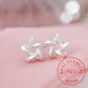 Fashion 925 Sterling Silver Jewelry Weave Star Stud Earrings For Women Wedding Female Brincos Boucle D 'Oreille Femme Eh1159