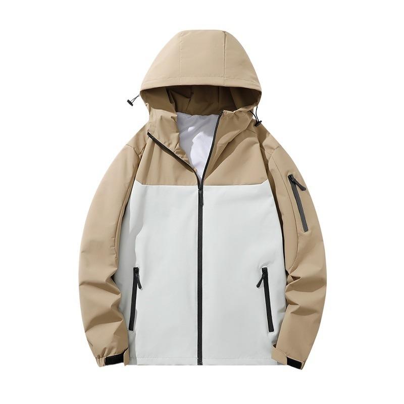 Neue wind- und wasserdichte Jacke für Damen und Herren, lockere Arbeitsjacke mit Kapuze für Frühling und Herbst, Arbeitskleidung