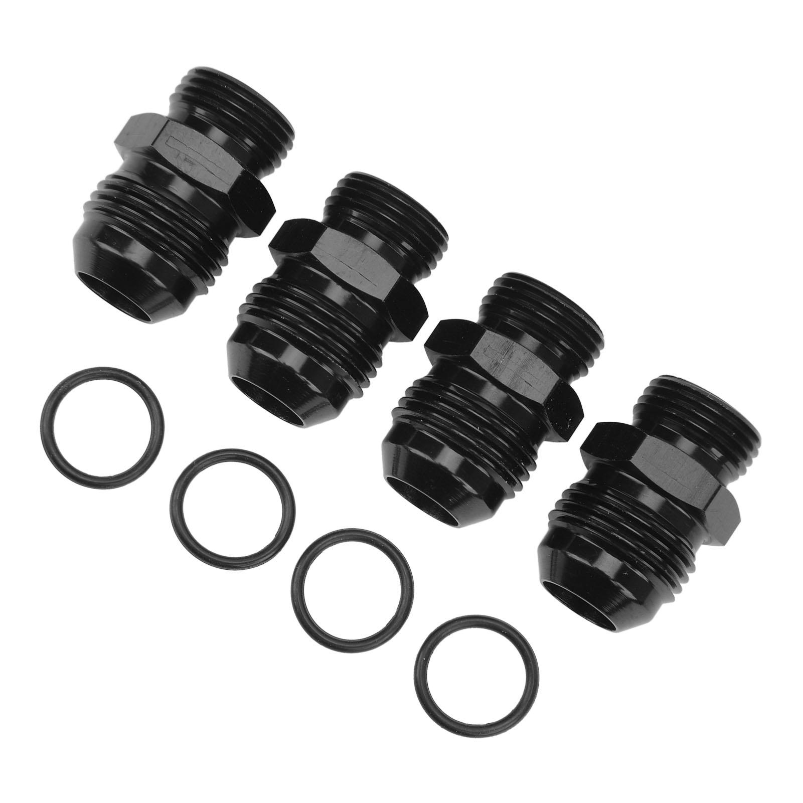 

4 шт. ORB мужской фитинг алюминиевый сплав 1500PSI O кольцо мужской конусный адаптер для масляного радиатора топливный насос 8AN