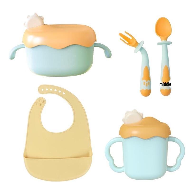 BIBOO 5-Piece Baby Feeding Gift Set