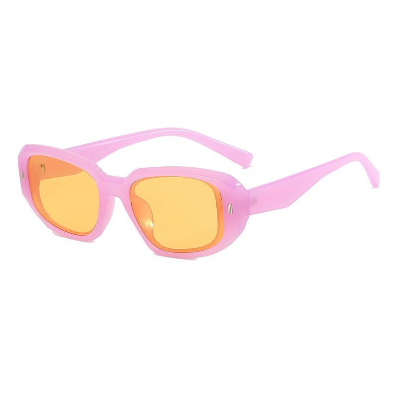 Unisex Small Square Sunglasses Fashion Hip-hop Sun Glasses Candy Color Rice Nail Sunscreen Versatile Sunglass