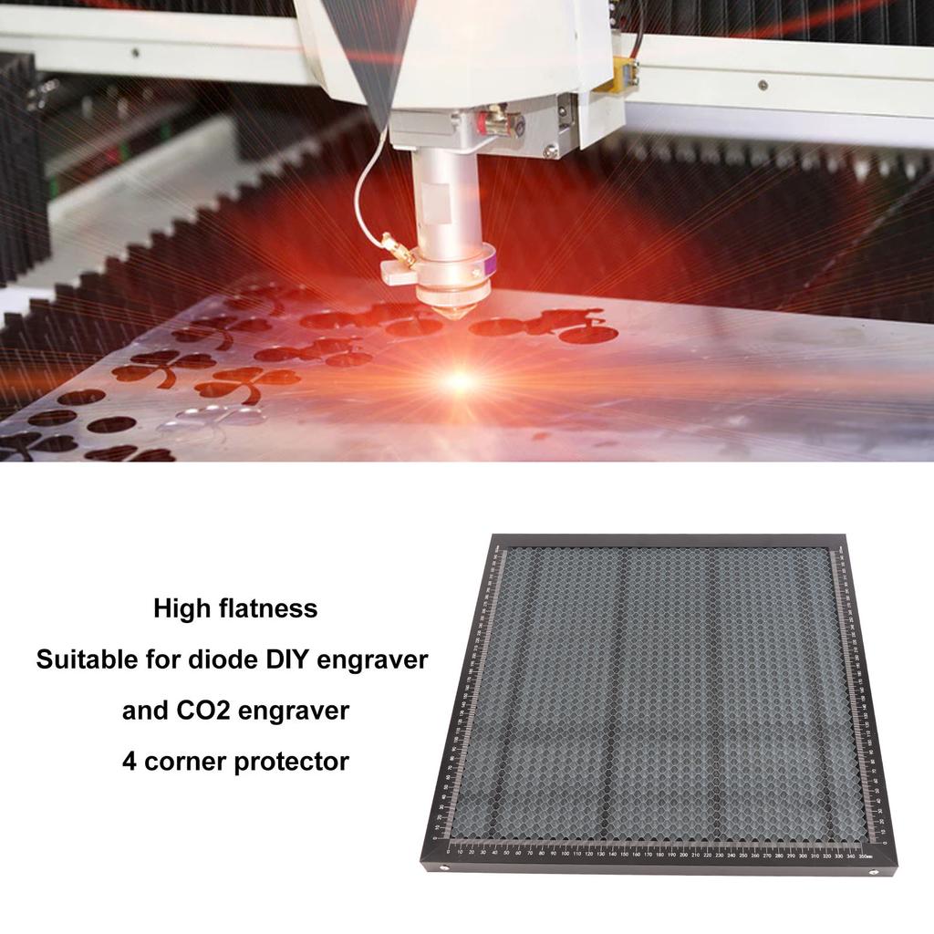 Metal Structure Laser Cutting Working Tools Bed Laser Bed Laser Bed Panel Black Laser Working Table Beehive Panel Robust All
