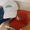 Peaked Stitching Embroidered Cute Visors Blocking UV Protection Sun Outdoor Neutral Gender Women  Men For Cap Tongue Duck Cotton Plain Color Solid