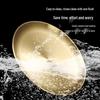 304 Stainless Steel Gold Korean BBQ & Dessert Plate, Flat-Bottom Fruit Tray