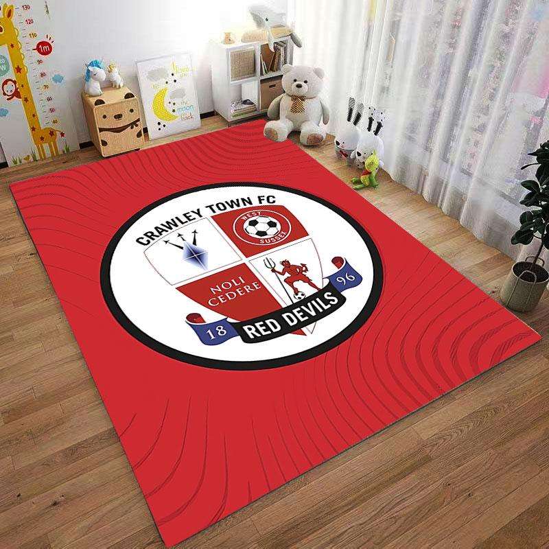Crawley Town FC Red Carpet Suitable As a Non-slip Mat for the Living Room or Bedroom Sofa