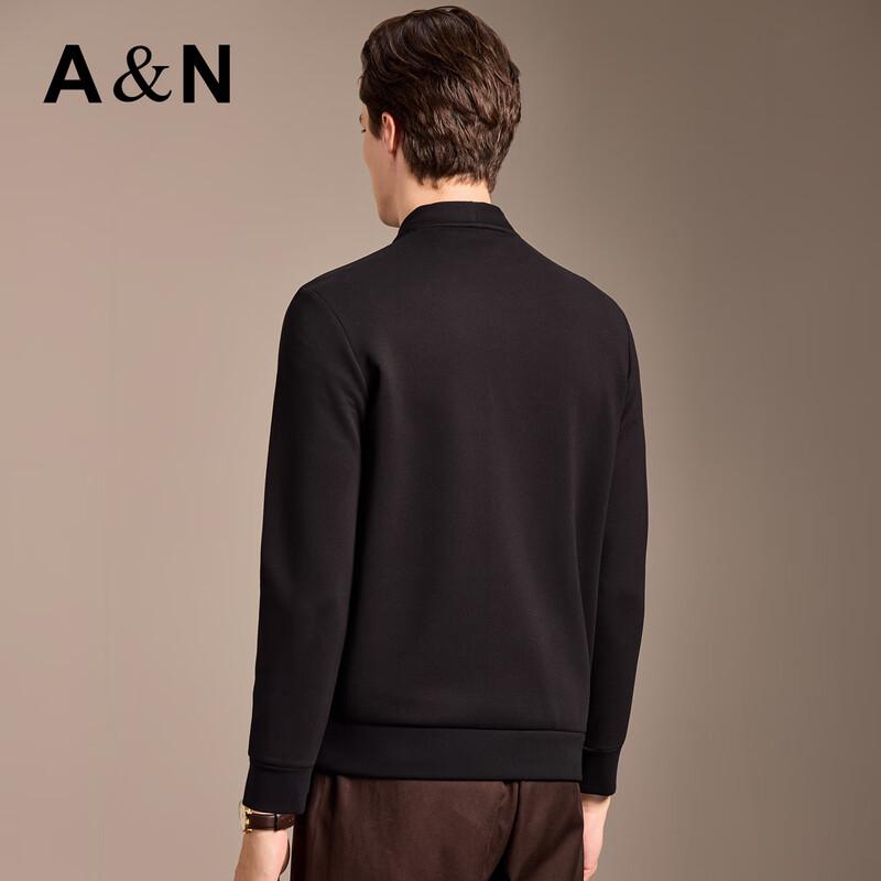 Antonio Men's Faux Two-Piece Double Collar Knit Jacket