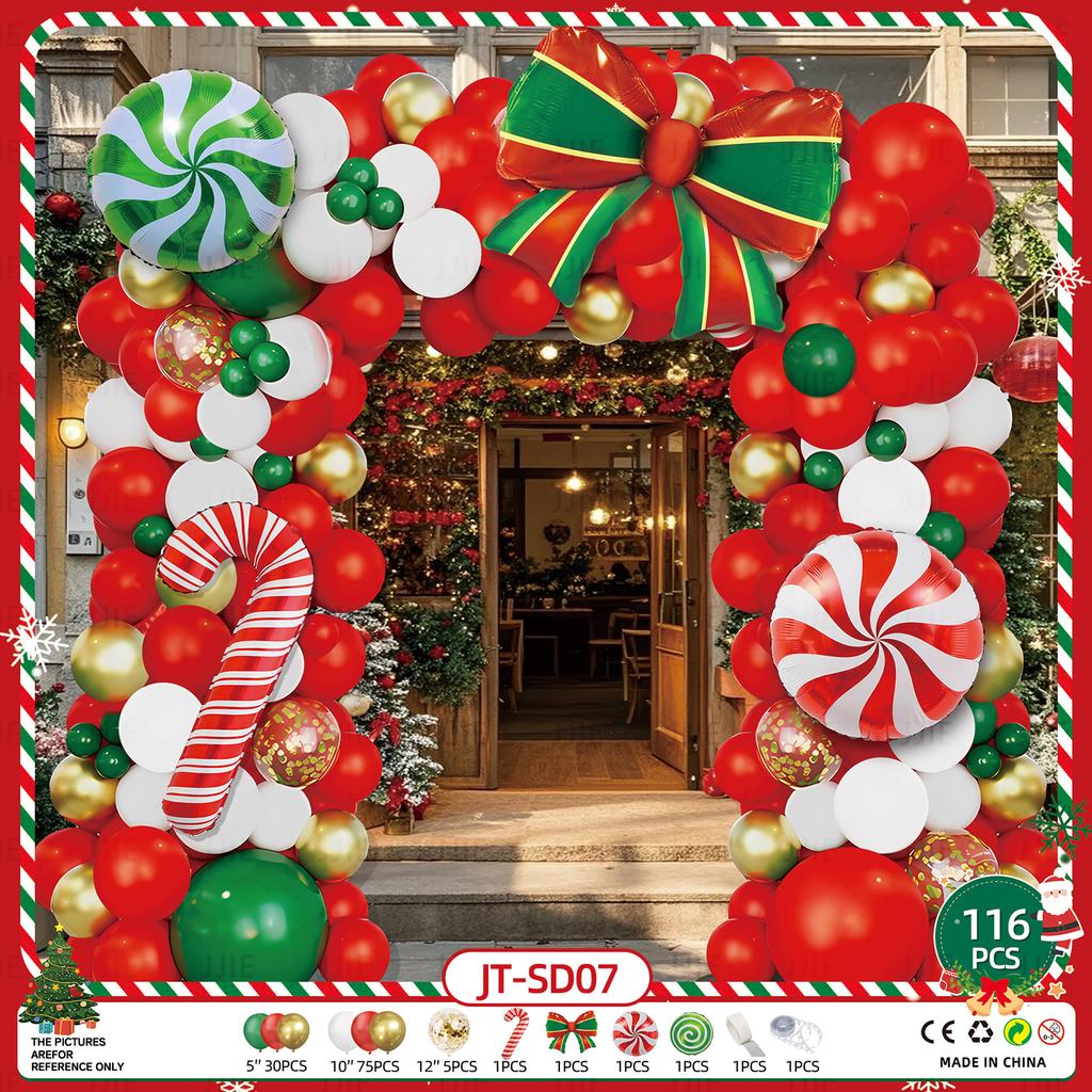 New Christmas New Year Balloon Set Family Mall Holiday Decoration Props Party Balloon