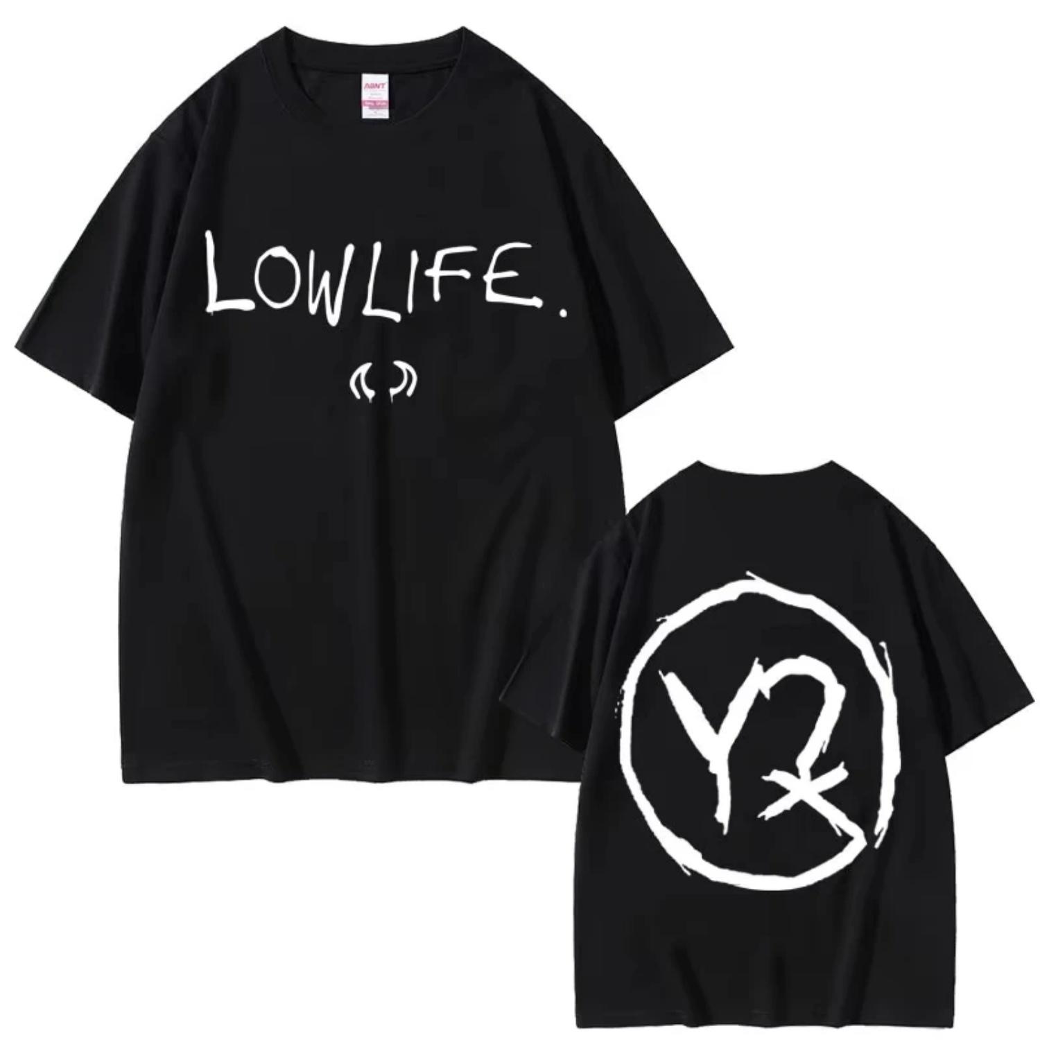 

Yungblud Lowlife Album Logo 2026 NewT-shirt Men Fashion Rock Retro Short Sleeve Tshirt Men s Casual Cotton Oversized T Shirts S чёрный