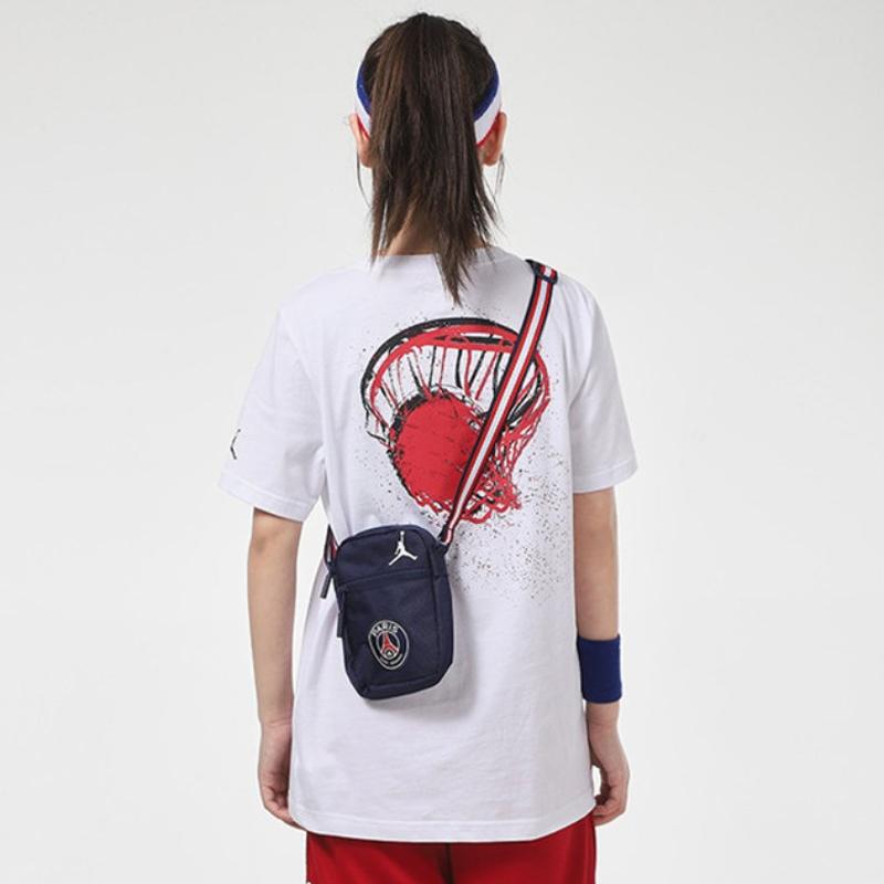 Jordan Poliestrowa torba crossbody Regularna Unisex Ciemnoniebieska Jordan JD2123008GS-001