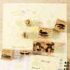 Sanbi Rubber Japanese Language Own Brown Stamp, Time, "My Color" KKG-LLC03,