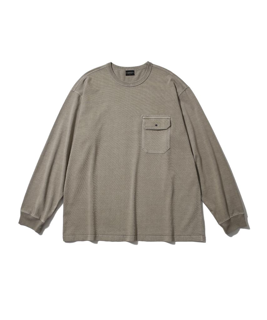 Haebeuopeudyuti Dyed Pocket Long Sleeve T-Shirt (Desert)