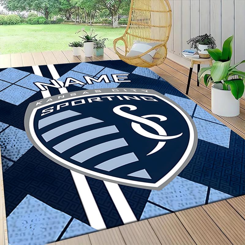 Custom Name Manchester City Crest Carpet Rug Customizable Soft Washable Anti-Slip Home Living Room Sofa Mats Personalized Rug. 0909237