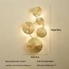 NuFeng Modern Chinese Lotus Leaf Wall Lamp