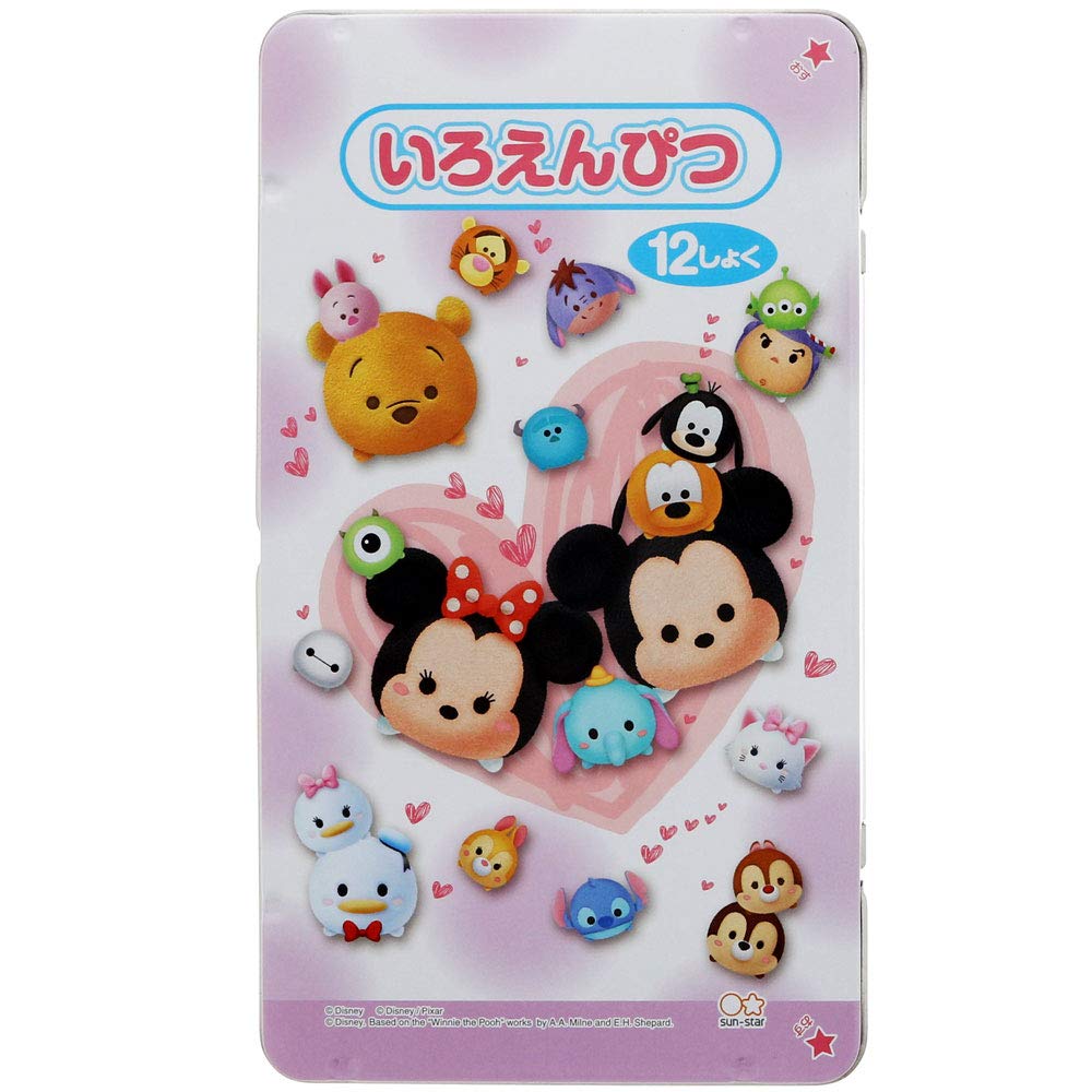 

Sunstar Stationery Disney Colored 12 Tsum S5013674 Pencils, Colors, Tsum,