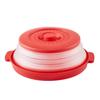 Ventilated Heating Folding Cover With Tray Splash Guard Microwave Splatter Cover  Vegetables