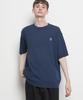 THE-ABON Men'S Summer Boucle Knit Round Short Sleeve T-Shirt Sky Blue