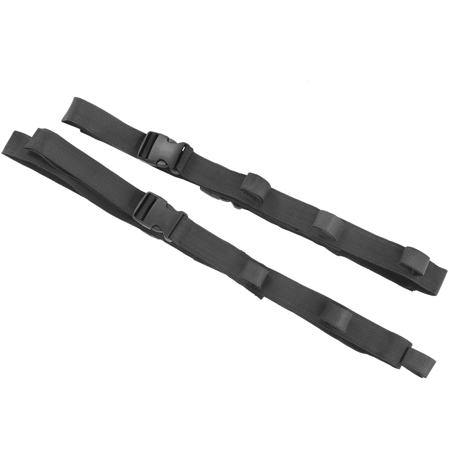 2pcs Vehicle Fishing Pole Carrier Adjustable Fixing Car Fishing Rod Holder Strap Portable Rack