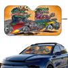 Rat Fink Printed Windshield Sunshade Anime Cute Car Front Windshield 70x130cm Sun Visor Heat Reflector