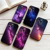 Weltraum für Galaxie Universum Handyhülle für iPhone 17,16,15,14,13,12,11 Plus,Pro Max,XS,Weiche Silikon Schwarze Hülle