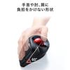 Sanwa Supply Trackball Bluetooth Ergonomics Tilt Wheel Black Multi-Pairing MA-BTTB179BK
