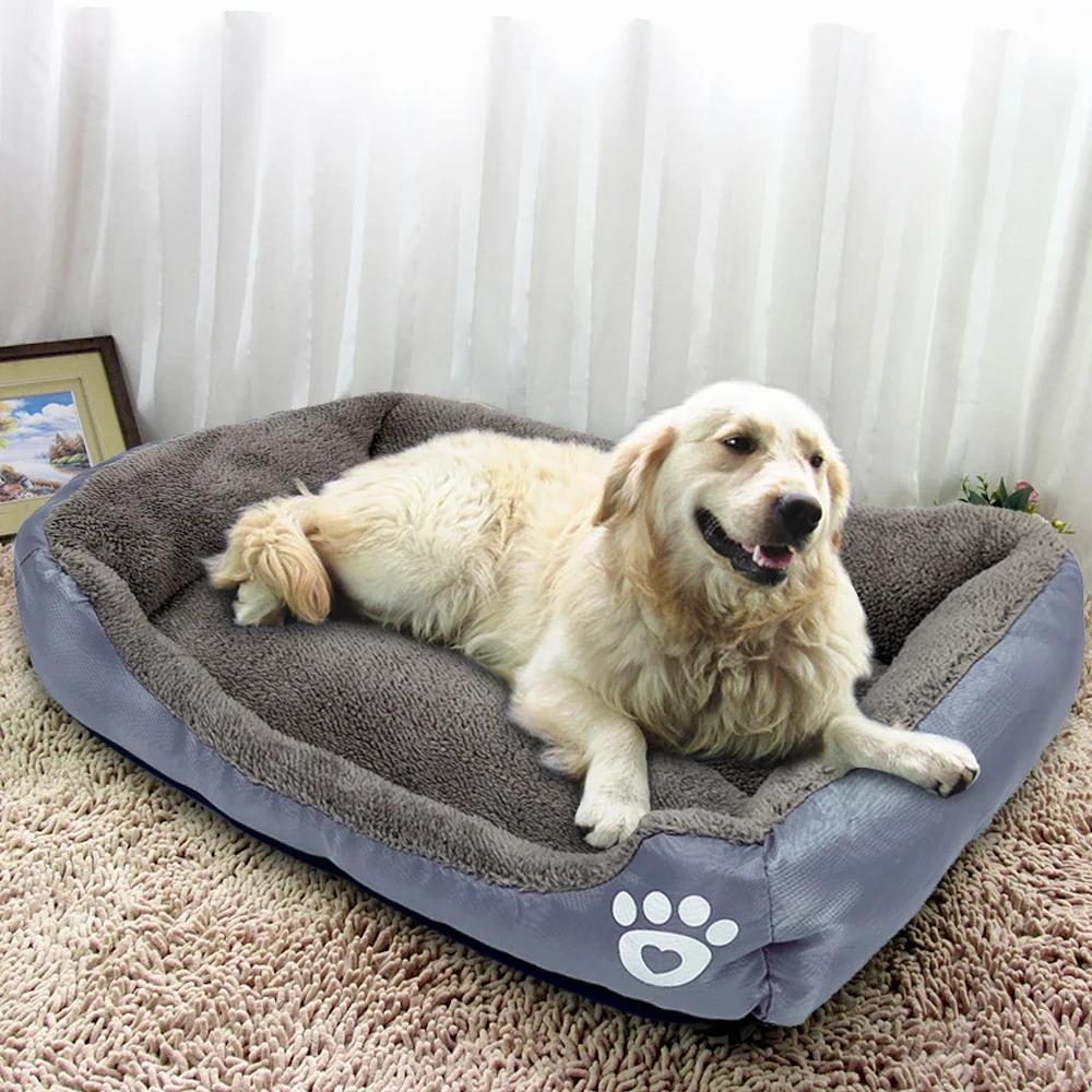 Pet Sofa Dog Bed Soft Fleece Warm Dog House Waterproof Bottom For Small Medium Large Dogs Cats Beds House