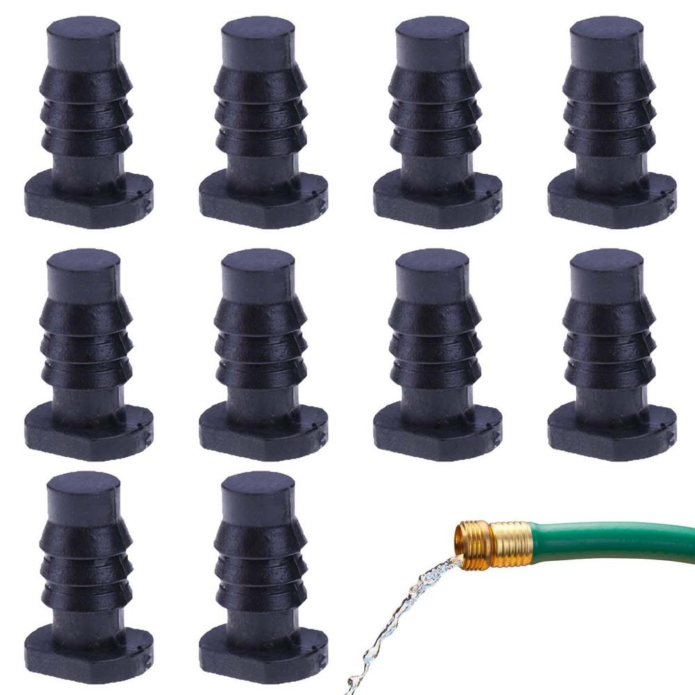 Tappi per Tubo dell'Acqua 10 Pezzi Tappi Terminali Resistenti per Irrigazione a Goccia Accessori Tappo Stop per Tubo Acqua 8mm per Prati Cortili Giardini