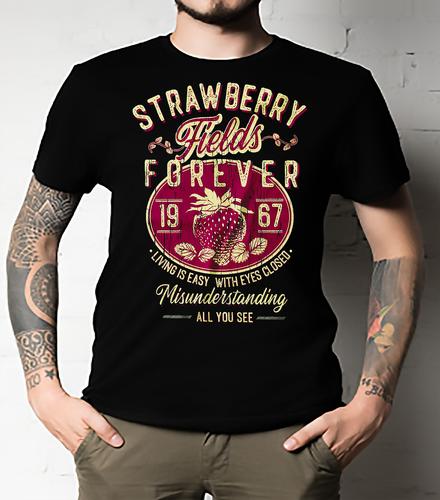 Strawberry Fields Forever Classic T-Shirt UNISEX ALL SIZE S разноцветный