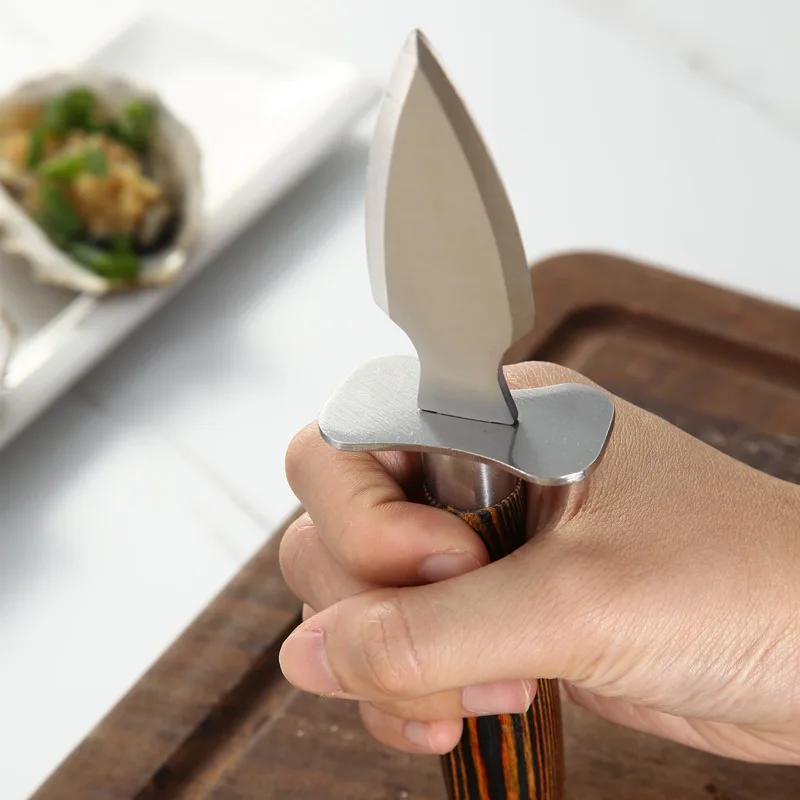 Clam Shucker Seafood Opener Tools Oyster Shucking Knife Home Stainless Steel Professional Shellfish Seafood Opener Accessories