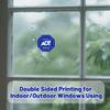 12 Pack ADT Security Stickers, ADT Safety Signs Waterproof Decals for Home Windows and Doors HD Printed
