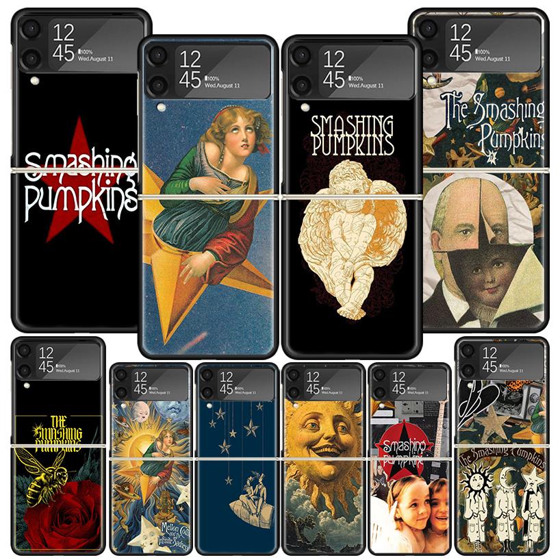 Rock The Smashing Pumpkins Phone Case For Samsung Z Flip 7 6 5 4 3 Galaxy ZFlip7 ZFlip6 ZFlip5 ZFlip4 ZFlip3 5G Print Cover