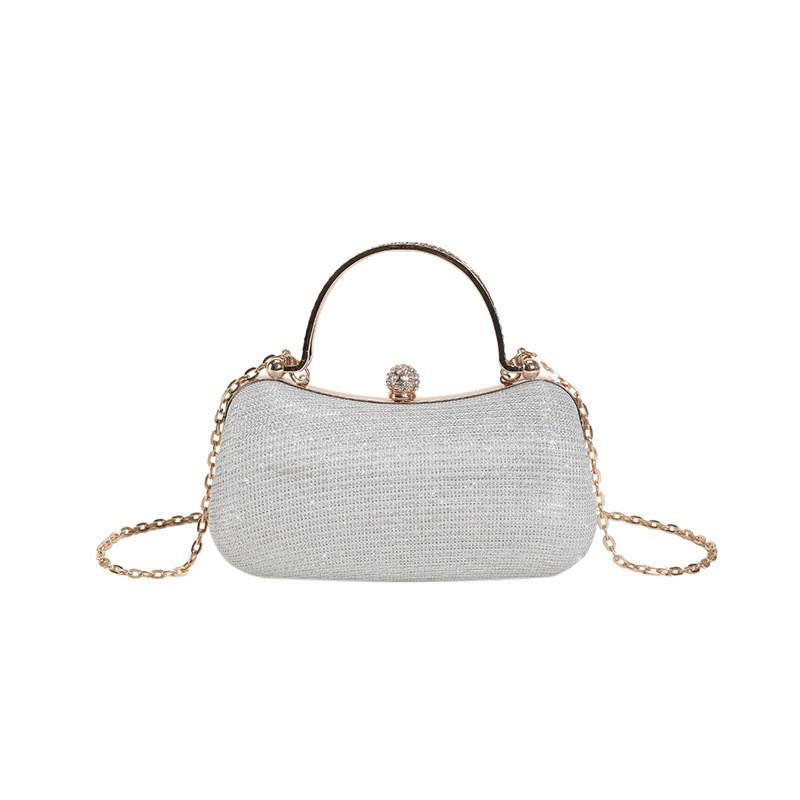 Autumn New Style Evening Party Clutch Gentle Ladylike High-end Light Luxury Niche Evening Dress Bag Single Shoulder Bag Women