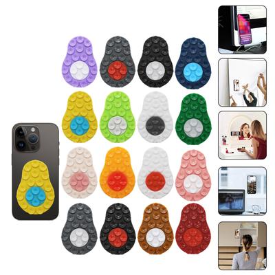 Support de téléphone à ventouse en silicone pour tous les téléphones portables Support de téléphone en forme d'avocat Support de montage à ventouse pour téléphone double face