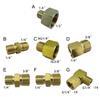 Practical Copper Gas Adapters 3/8Inch 1/4Inch Left Hand Thread Connectors Accessory for Camping Outdoor Daily Use