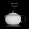 YIHUTEA Mutton Fat Jade Ceramic Xishi Teapot