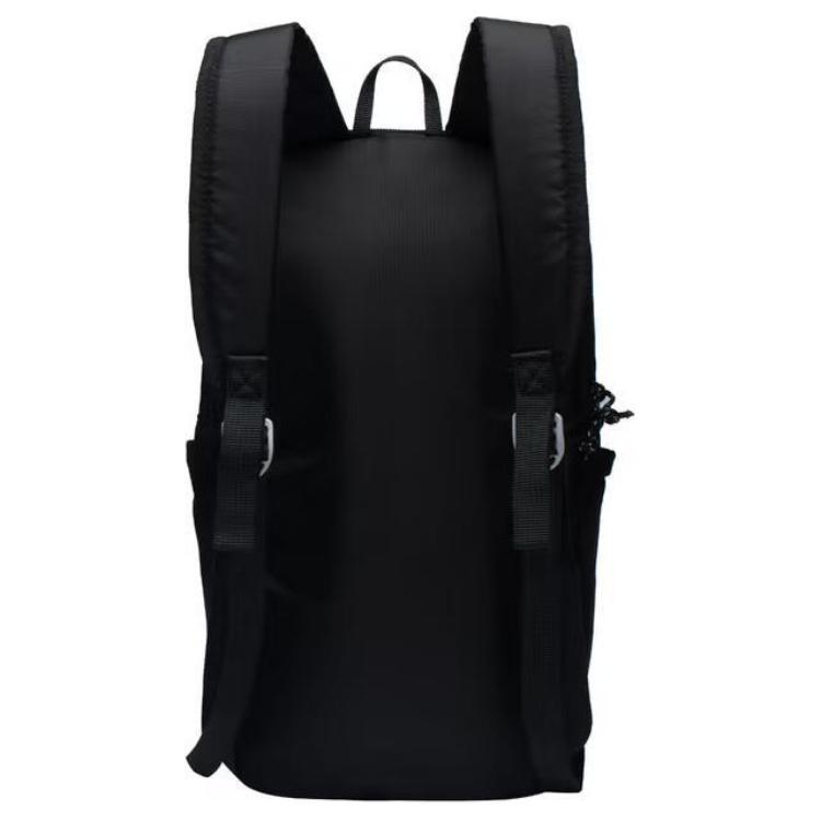 DECATHLON10L Versatile casual zip closure backpack Polyethylene black Unisex for couples