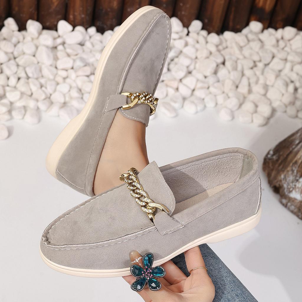 Fashion Plus Size Shoes for Women 35-42 Spring Autumn Women Slip On Flats Casual Loafers Zapatos De Mujer Platform Round Toe Shoes